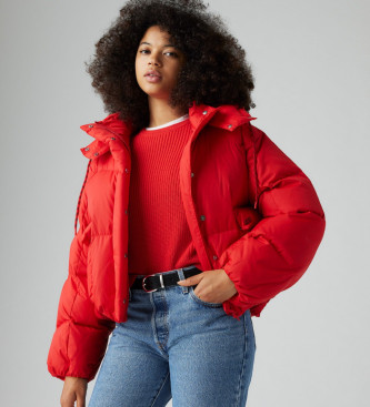 Levi's Chaqueta Western Bubble Puffer rojo