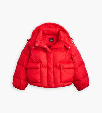 Levi's Chaqueta Western Bubble Puffer rojo