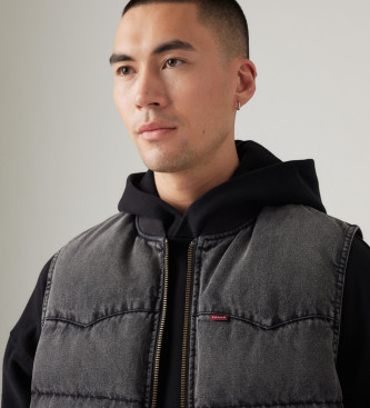 Levi's Western Super Puffer Vest grijs