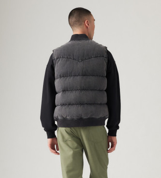 Levi's Colete Western Super Puffer cinzento