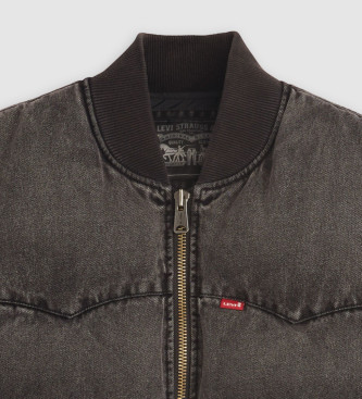 Levi's Gilet Western Super Puffer grigio