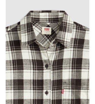 Levi's Camisa Western Harlie Flannel gris