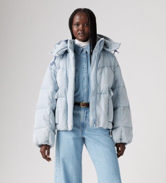 Levi's Chaqueta acolchada corta abullonada Western azul
