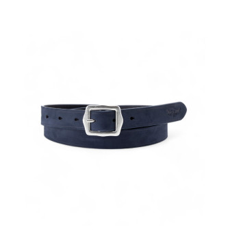 Levi's Lux leather belt blue