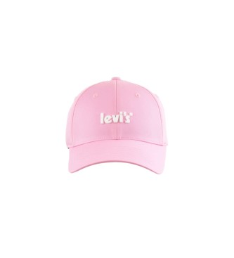 Levi's Cappuccio con logo poster rosa