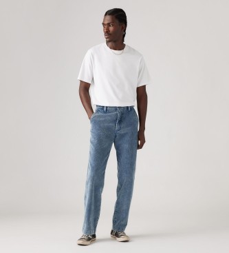 Levi's Xx avtentične ravne hlače Chino modre barve