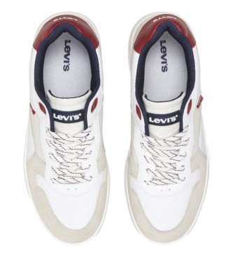 Levi's Białe skórzane buty sportowe Glide