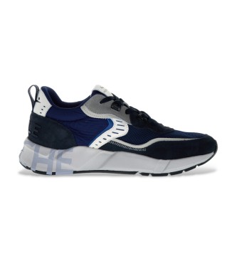 Voile blanche Sapatilhas de couro Club01 navy