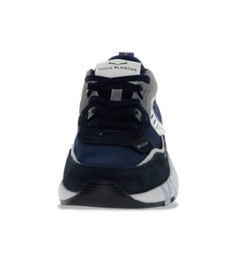 Voile blanche Sapatilhas de couro Club01 navy