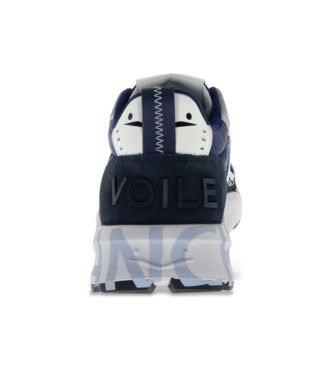 Voile blanche Sapatilhas de couro Club01 navy