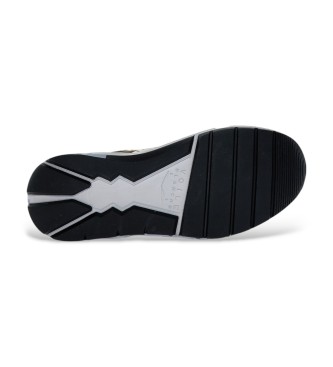 Voile blanche Baskets en cuir Club01 marron