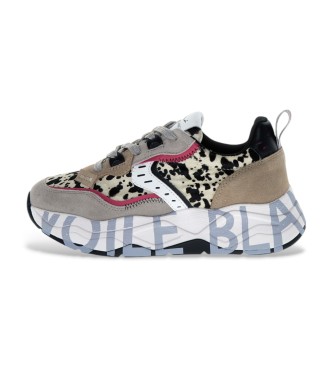 Voile blanche Leather Sneakers Club105 grey