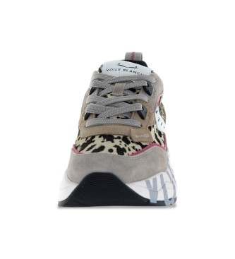 Voile blanche Leather Sneakers Club105 grey