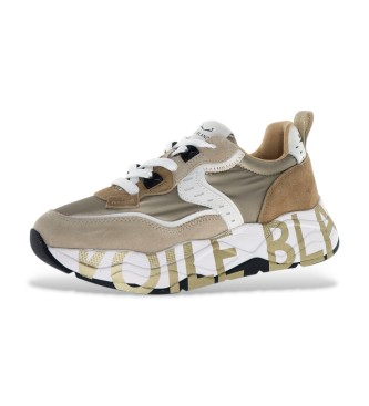 Voile blanche Leather Sneakers Club105 beige