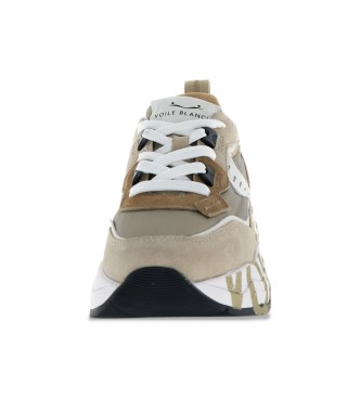 Voile blanche Leather Sneakers Club105 beige