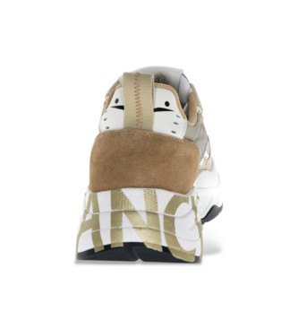 Voile blanche Leather Sneakers Club105 beige