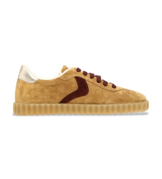 Voile blanche Leather Sneakers Ines beige