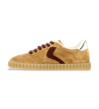 Voile blanche Leather Sneakers Ines beige