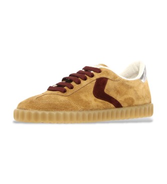 Voile blanche Leather Sneakers Ines beige