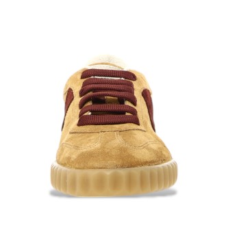 Voile blanche Leather Sneakers Ines beige