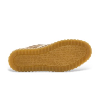 Voile blanche Ines Brown Leather Sneakers