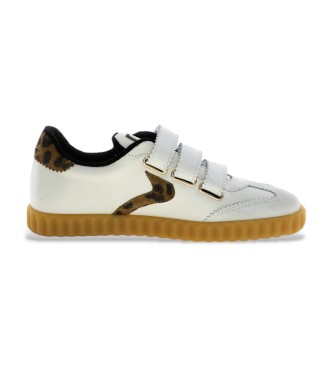 Voile blanche Ines Fringe Leather Sneakers white