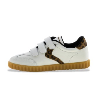Voile blanche Ines Fringe Leather Sneakers white