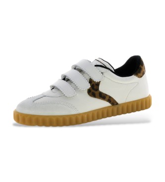 Voile blanche Ines Fringe Leather Sneakers white