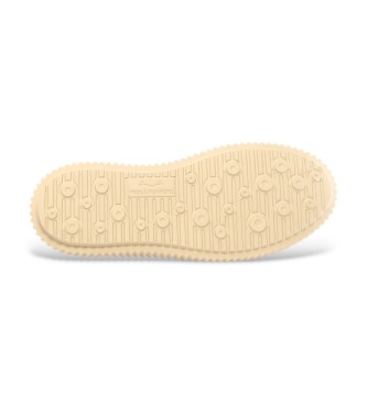 Voile blanche Bruine Lipari Leren Sneakers
