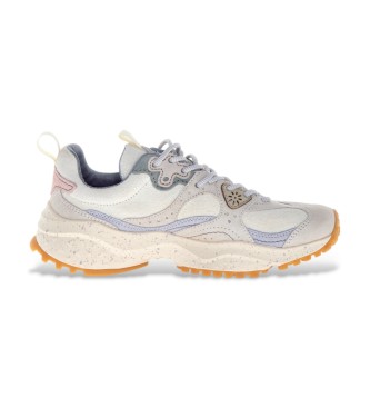 Flower Mountain Zapatillas de Piel Wave blanco