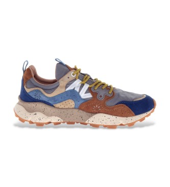 Flower Mountain Baskets en cuir Yamano3 marron