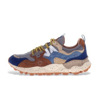 Flower Mountain Baskets en cuir Yamano3 marron
