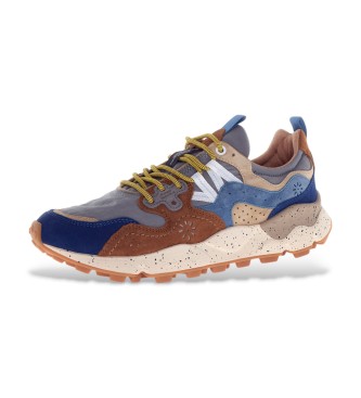 Flower Mountain Baskets en cuir Yamano3 marron