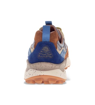 Flower Mountain Baskets en cuir Yamano3 marron