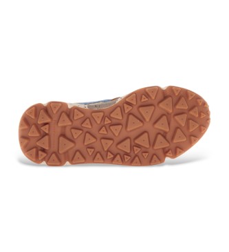 Flower Mountain Baskets en cuir Yamano3 marron