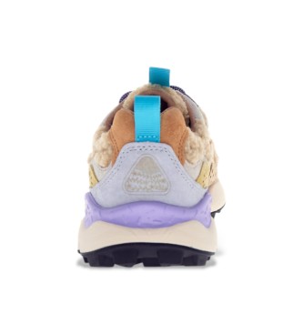 Flower Mountain Tnis de couro Yamano3 bege