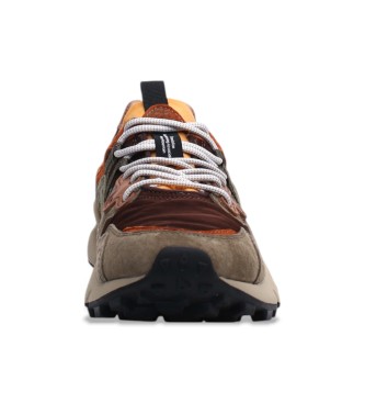 Flower Mountain Leder Turnschuhe Yamano3 braun