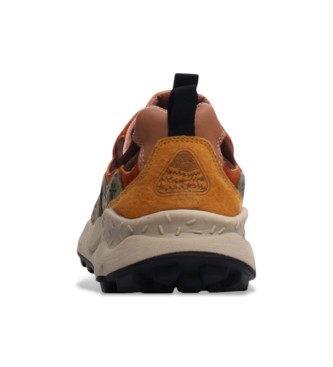 Flower Mountain Leder Turnschuhe Yamano3 braun
