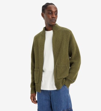 Levi's Pullover met rits groen