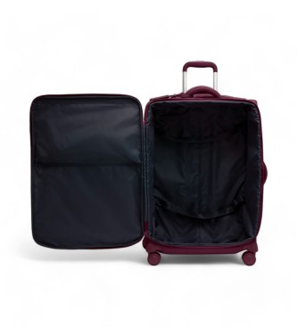 Lipault Large Plume soft suitcase maroon