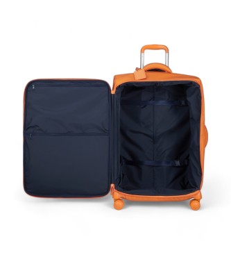 Lipault Large Plume soft suitcase orange