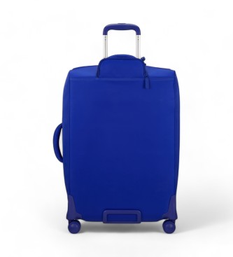 Lipault Large Plume soft suitcase blue