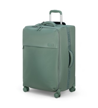 Lipault Large green Plume soft suitcase