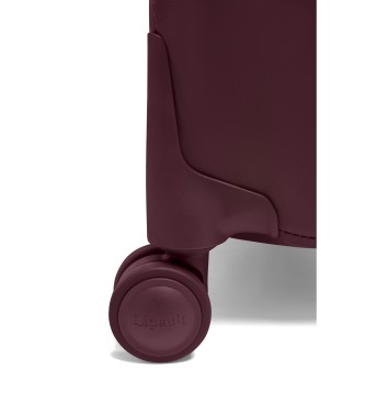 Lipault Medium Plume soft suitcase maroon