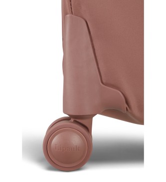 Lipault Średnia miękka walizka Plume różowa