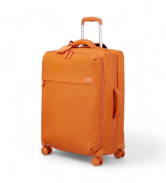 Lipault Średnia miękka walizka Plume pomarańczowa
