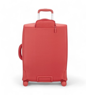 Lipault Średnia miękka walizka Plume czerwona