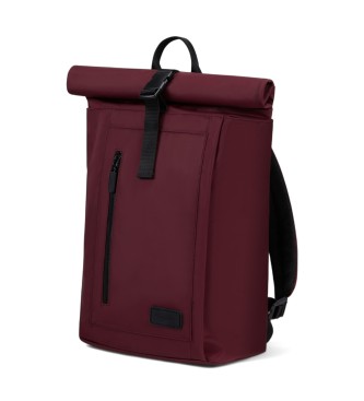 Lipault City Plume backpack with maroon smart sleeve