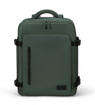 Lipault City Plume green travel backpack