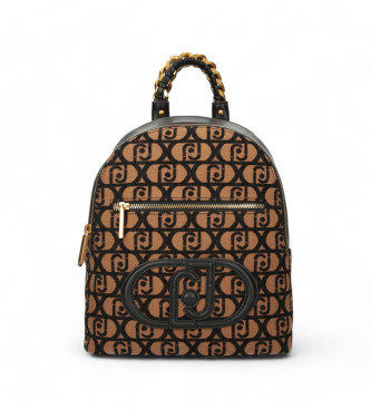 Liu Jo Brauner Jacquard-Rucksack